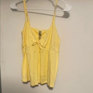 Yellow Spaghetti Strap Top
